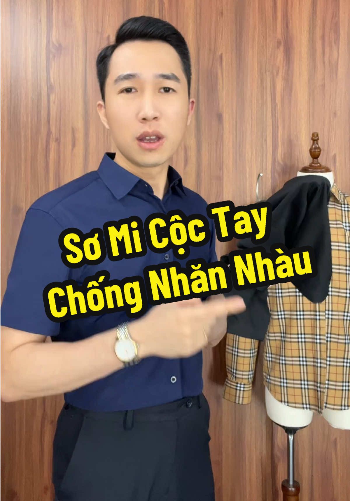 Sơ mi cộc tay chống nhăn nhàu #somi #maythanhdat #somicoctay 