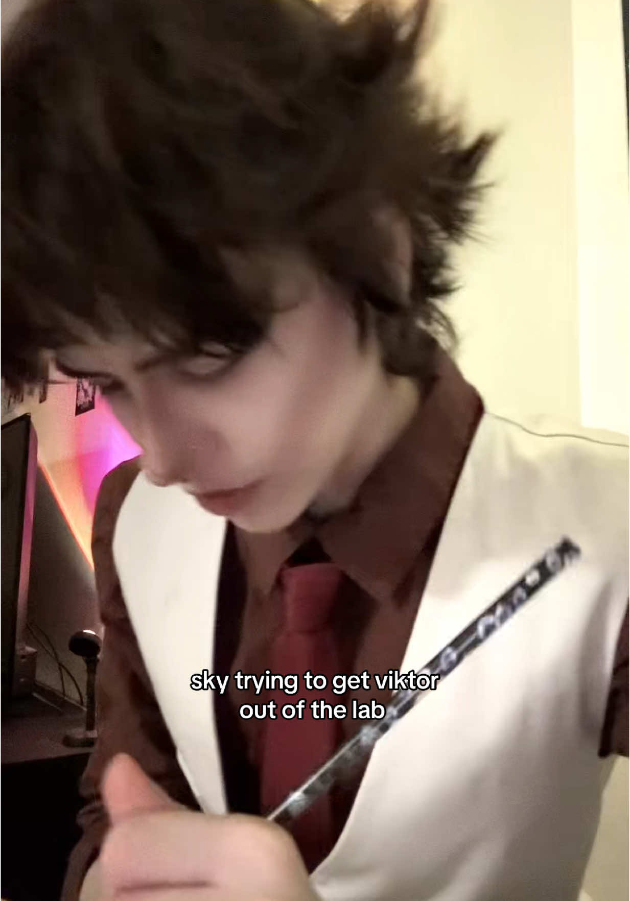 then he hit her with goodnight miss young 🥀 #viktor #viktorarcane #viktorcosplay #arcane #arcanecosplay #fyp 