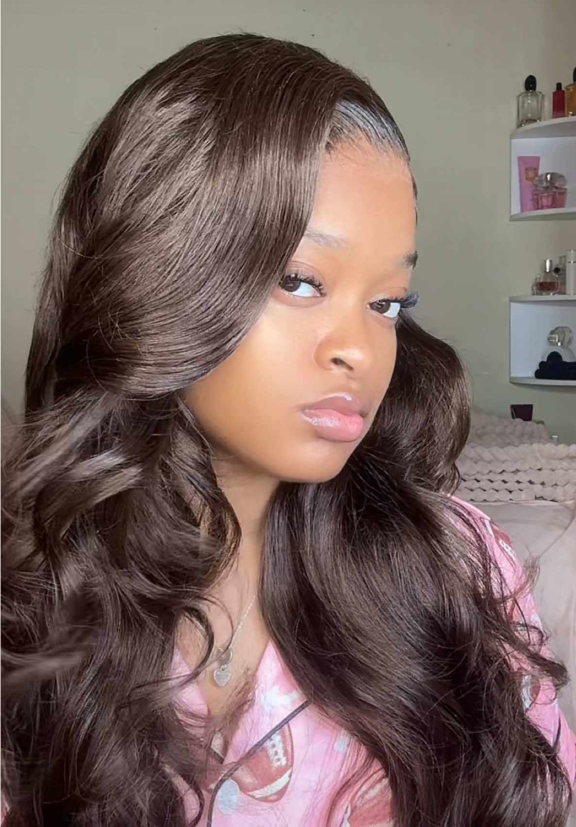 ⚠️ ENTERTAINMENT PURPOSES ONLY ⚠️ hair: @sterlyhair 🩷 13x6 Chocolate Brown BodyWave 26in wig (  Use “TK20” get up to $$$ off) LINK IN BIO 🔗 #wiginstall #wiginfluencer 