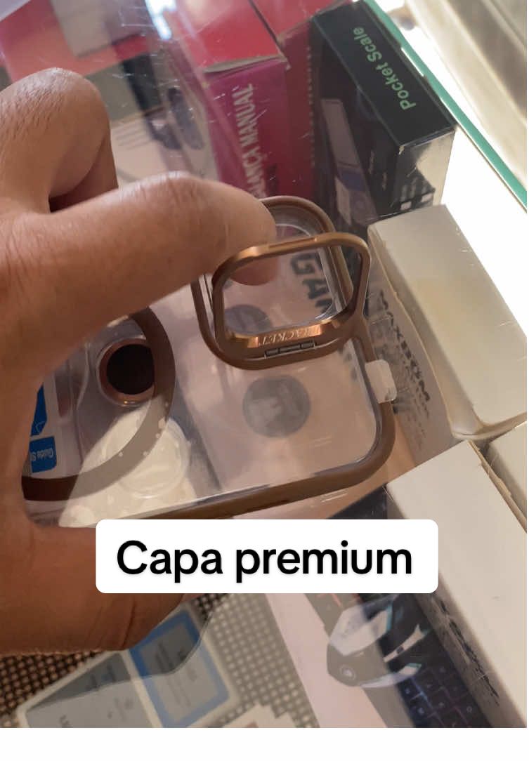 Capinha premium para iPhone MagSafe suporte #capa #magsafe #celular 