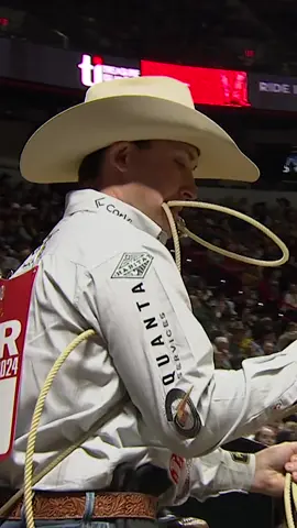 Quick, clean, and unstoppable! A 7.5-second run locks in the Round 4 tie-down roping win! #WranglerNFR #WinningRides 2024 NFR Winning Rides Round 4 – Riley Webb