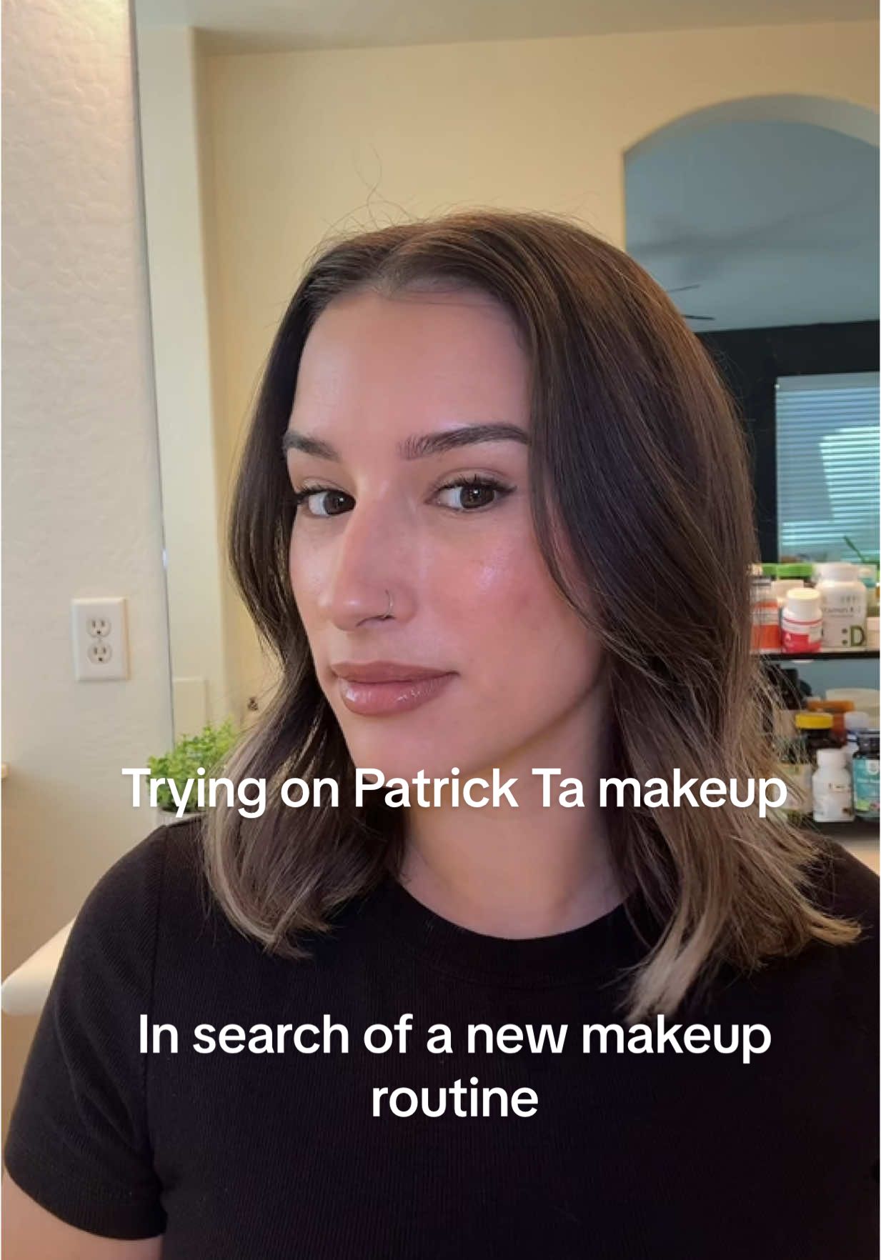Playing with new makeup as a mom in her 30’s. Just a mom trying to play with makeup and pour into herself! #momtok #sahm #SelfCare #grwm #fyp #patrickta @Patrick Ta Beauty @Kosas @elfcosmetics @NYX Professional Makeup 