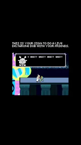 This is your sign to do a live fan dub with your friends! @Cosmic🎸 @ෆ  T ҽ α  ᘐ @✨ Dawn-05 ✨ #deltarune #deltarunechapter2 #deltarunesusie #deltaruneralsei #deltarunequeen #undertale 