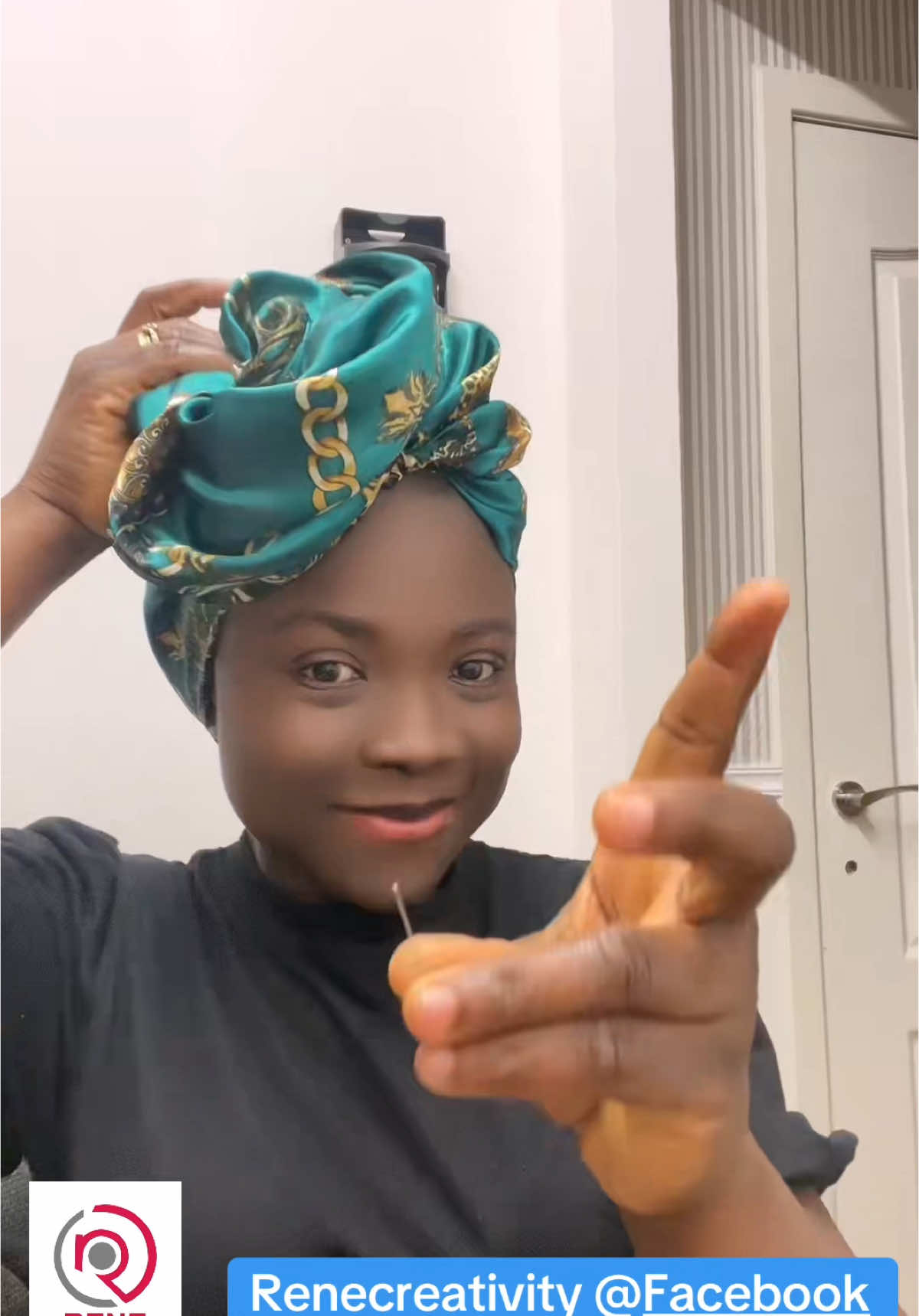 Silk Scarf Headwrap Tutorial #silkscarf #headwrap #tutorial 