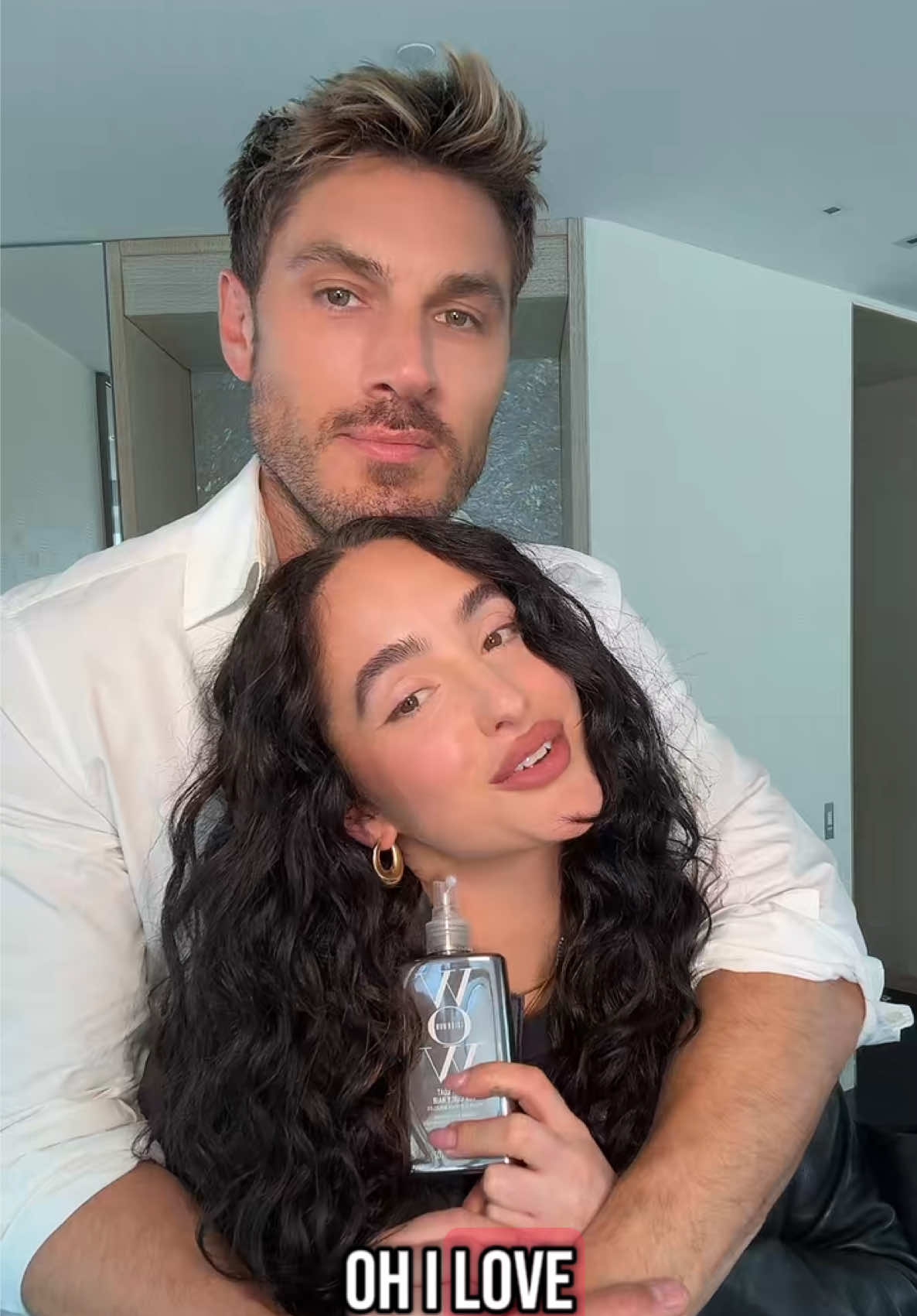 Got to help my friend @Ash K HOLM find her curls thanks to @Color Wow Hair Dreamcurl! should she keep the curls?