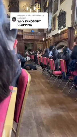 Replying to @blahblahblah6142 Part 2. Don't worry they all did!! #universitycollegedurham #durhamuni #durham #uni #greathall #harrypotter #part2 #applause #durhamagain #ishouldberevisingrn 