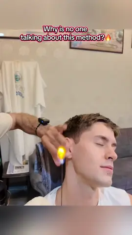 Let the flame clear the noise. Headphones on. Calm begins. 🌙🔥 #barber #asmrbarber #sleep #fyp #asmr 