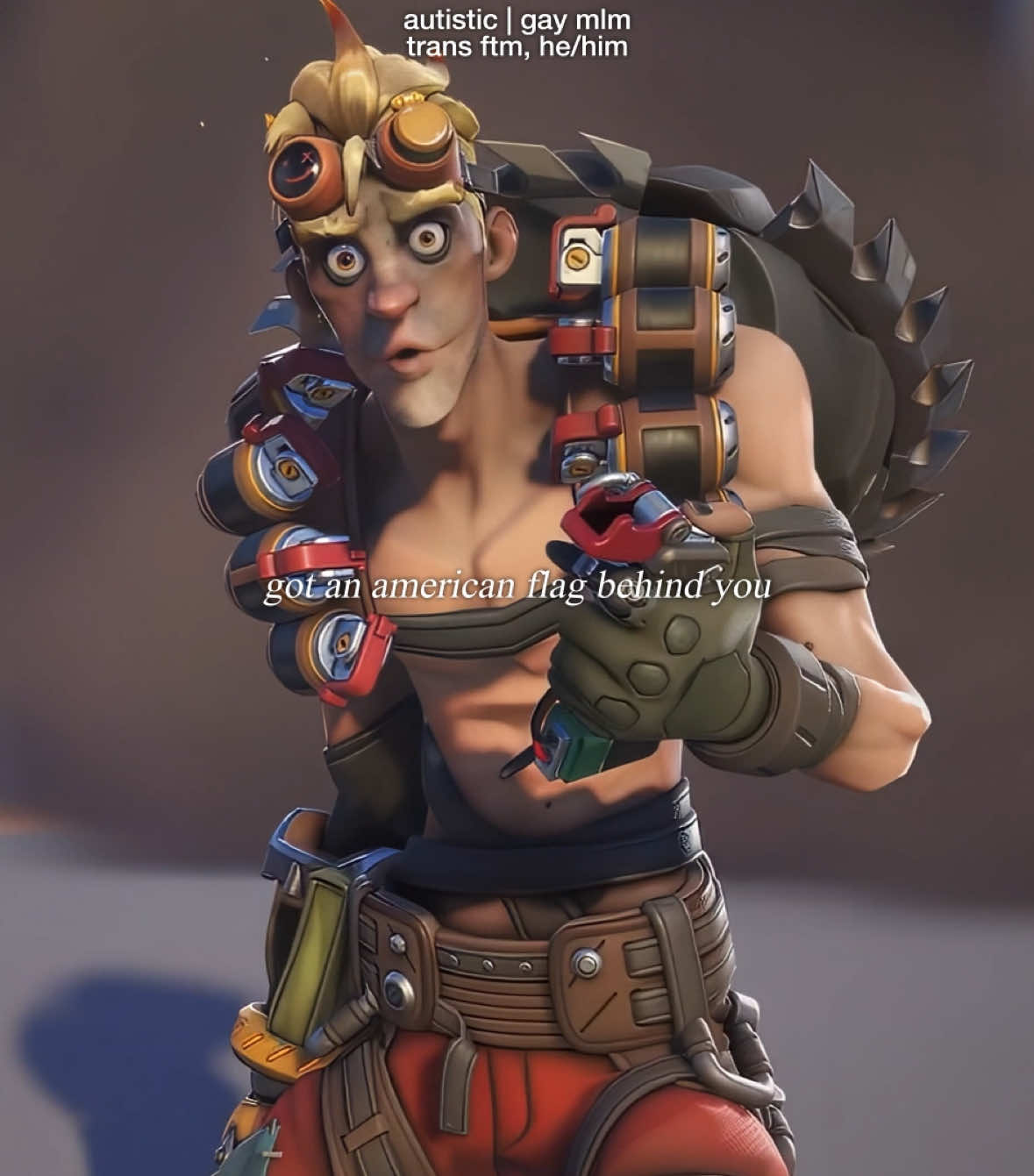 JUNKRAT & JUNKER QUEEN: mama an australian gay trans guy behind me | #edit #trending #yzxcba #fyp #junkrat #junkerqueen 