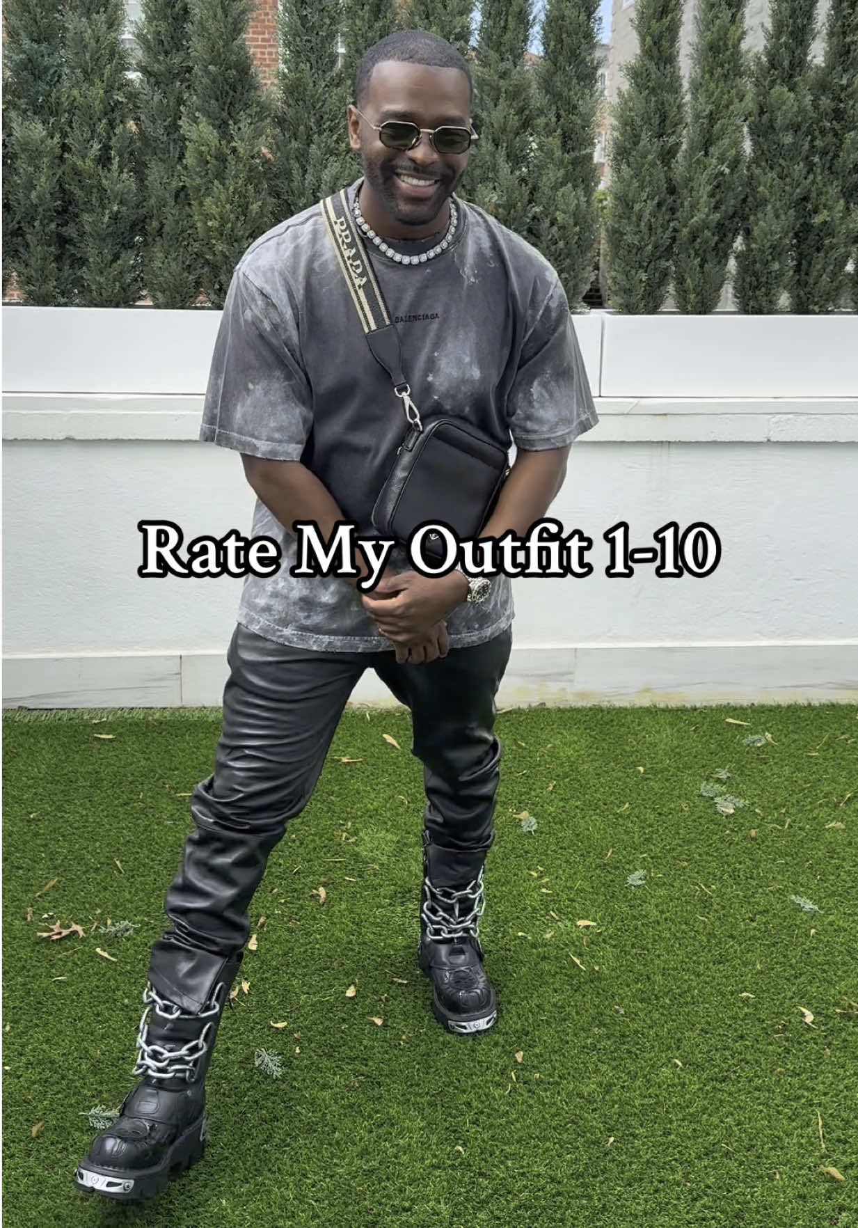 Rate the fit 1-10 with my @New Rock boots... be honest! Would you rock this? #OOTD #FitCheck #fullblackoutfit #DripCheck #FashionTok #outfitinspo #outfitoftheday #StreetStyle #TrendAlert #Outfitinspo #fyp #RateMyOutfit #haitiantiktok #ayisyentiktokE #blackonblack #allblack