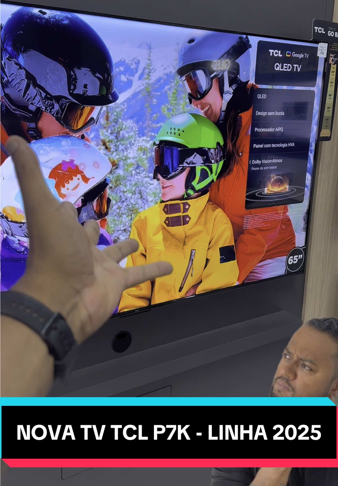 NOVA TV TCL P7K - LINHA 2025 TECNOLOGIA QLED #nandaotexplica #nandaomkt #tiktok_india #tiktokviral #tiktoknews #tik_tok #smarttv #tv #televisao #televisor 