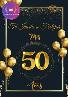 Invitación de cumpleaños #invitaciondecumpleaños #invitacionparaadultos #tarjetaparaadultos #cumpleaños #micumpleaños #invitaciondigital #tarjetadigital #cumpleañosdigital #mis50años #invitacion50años #fyp #viral_video #videoviral #foryoupage #viralcumpleaños 