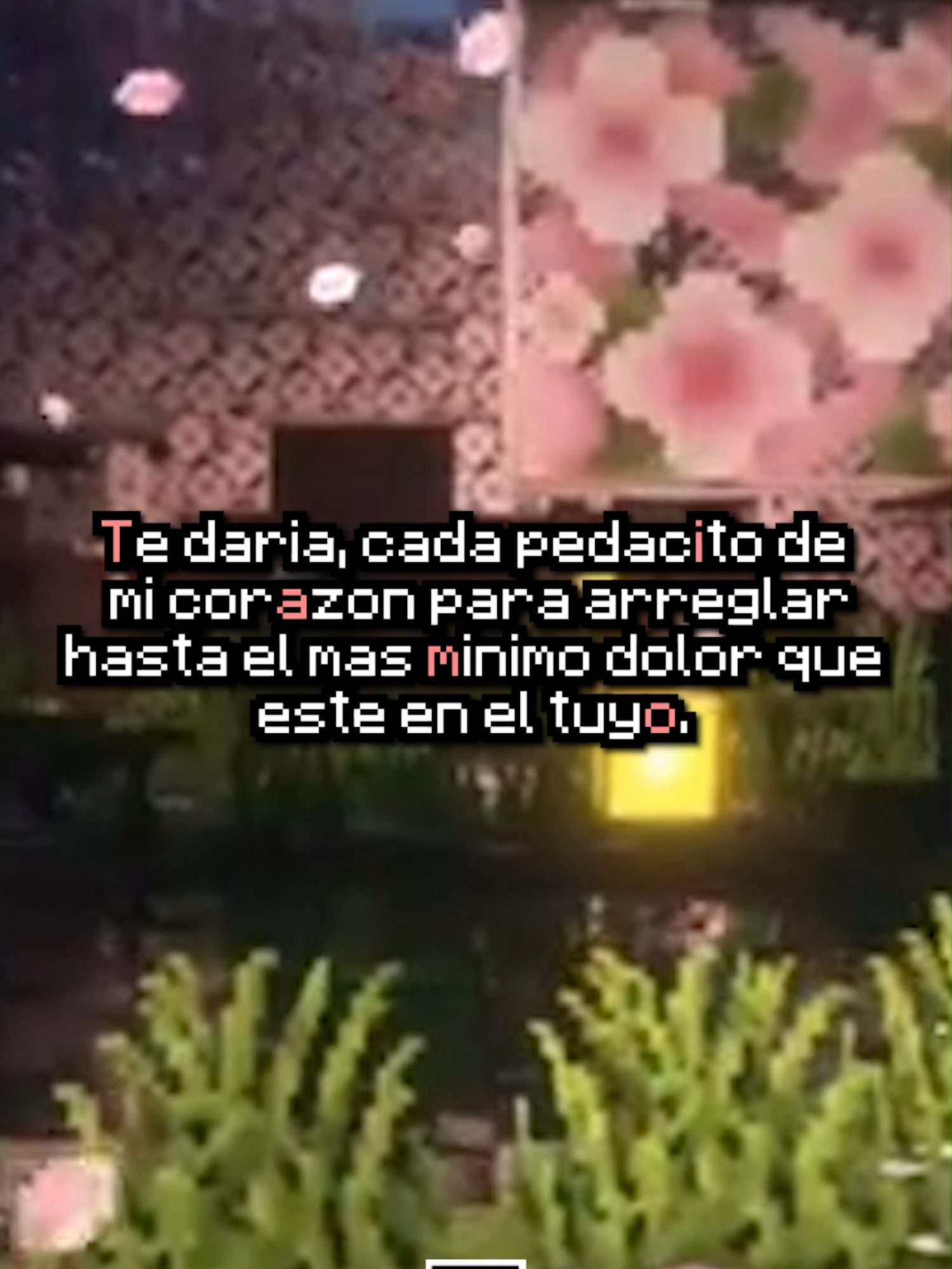 Todo por tu corazón ❤️#Minecraft #frases #amor #textorojo #fyp