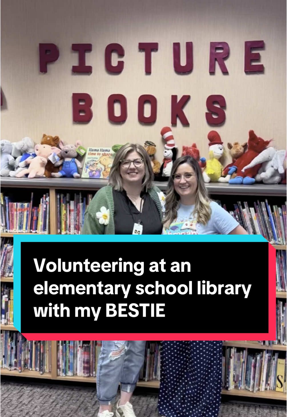 I got to live my dream of being a librarian for a day and hang out with my bestie @Lovin' the Library ❤️📚  #books #BookTok #librariansoftiktok 