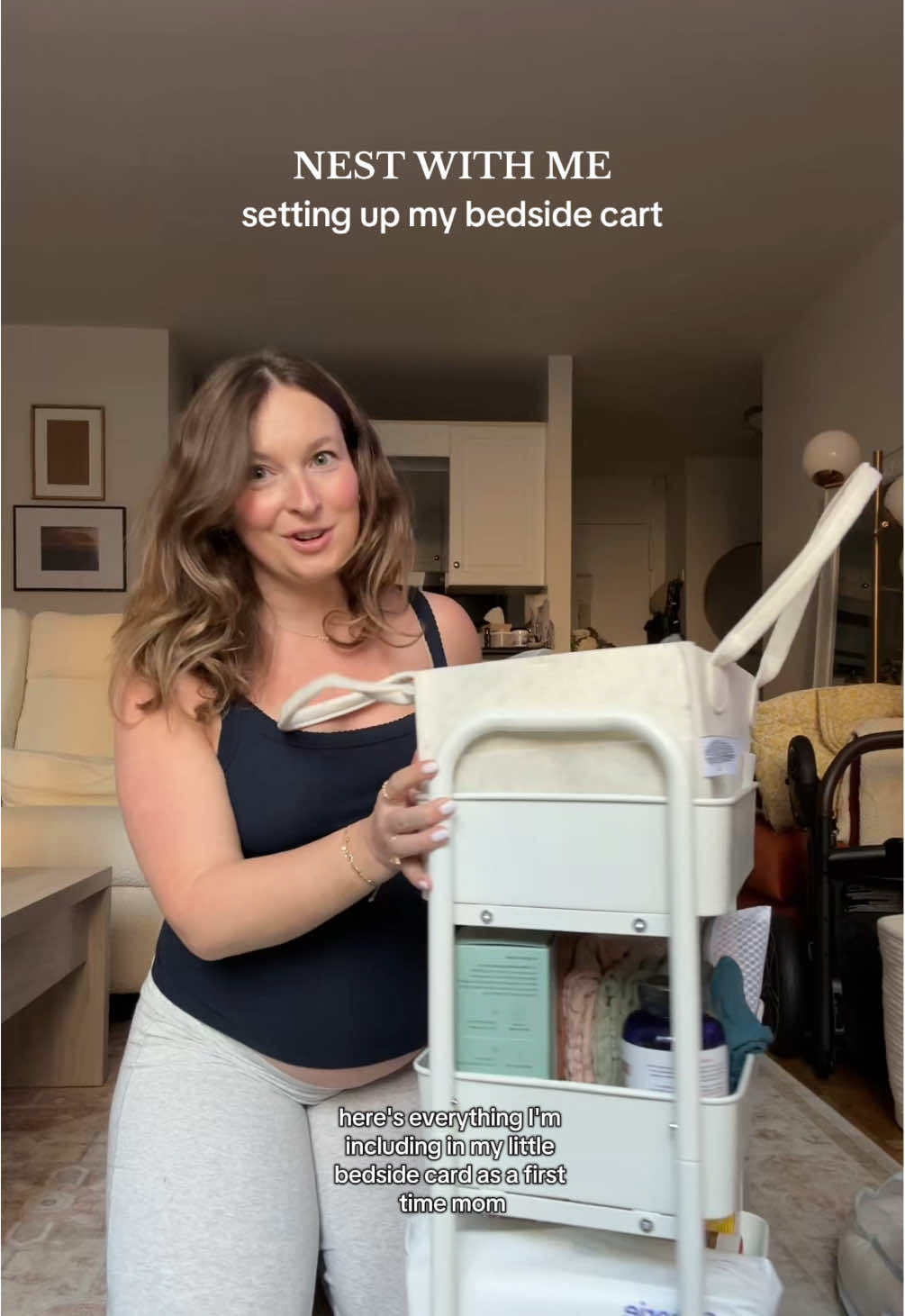 setting up my bedside cart with extra nursing + baby supplies! am I forgetting anything?!  products mentioned: @Legendairy Milk @Perelel @Coterie @Momcozy Official @Amazon @Medela #bedsidecart #diapercaddy #nestwithme #nesting #firsttimemom #nestingmode 