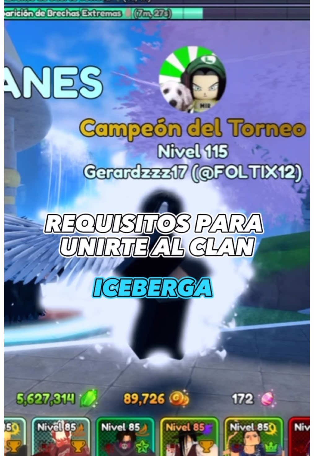 Requisitos para Entrar al Clan ICEBERGA #animelaststand #Roblox #Fireforce #lucky #fyp #foryoupage #fypシ゚ #Anime #Iceberga #update #animevanguards #animeadventures #glitch #showcase #jojosbizarreadventure #fate #gilgamesh #saber #nekoarc #nekoarcdominaraelmundo #astolfo #femboy #dragonballsuper #kefla #goku#vegeta#dragonball #jojosbizarreadventure #bleach #ichigo #onepiece #luffy #garou #saitama #onepunchman #wukong #sukuna #jujutsukaisen #diooverheaven #yba #sololeveling #sunjinwoo #sjw #bankai #clan #discord 