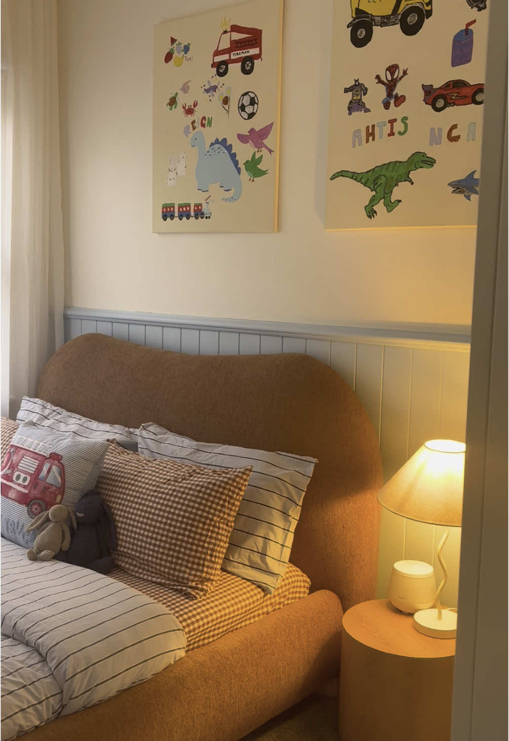 a room refresh for our little man 🤍 #bedroommakeover #boyroom #DIY #bigboyroom #toddlermum #toddlerboy 