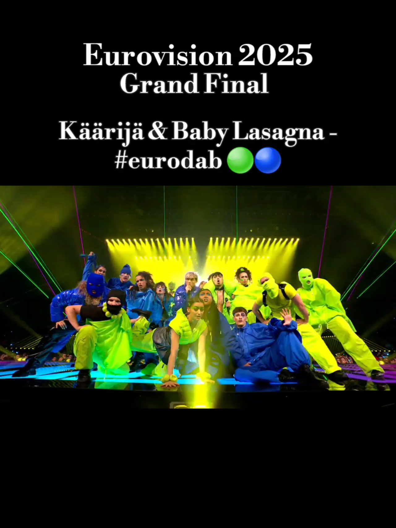 Baby Lasagna performed Rim Tim Tagi Dim and Käärijä performed Cha Cha Cha, followed by a collaboration on #eurodab​, in the Grand Final of Eurovision 2025 in Basel, Switzerland 🇨🇭 #eurovision2025 #eurovisionsongcontest #esc #esc2025 #eurovision #käärijä #babylasagna #chachacha #rimtimtagidim #finland #croatia #eurovisionfinland #eurovisioncroatia #foryou #foryoupage #fyp #duet #viralvideos #trending 