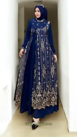 rekomendasi gamis elegan bahan cerutty kombinasi brokat dan Payet Swarovski mewah #RekomendasiGamis 