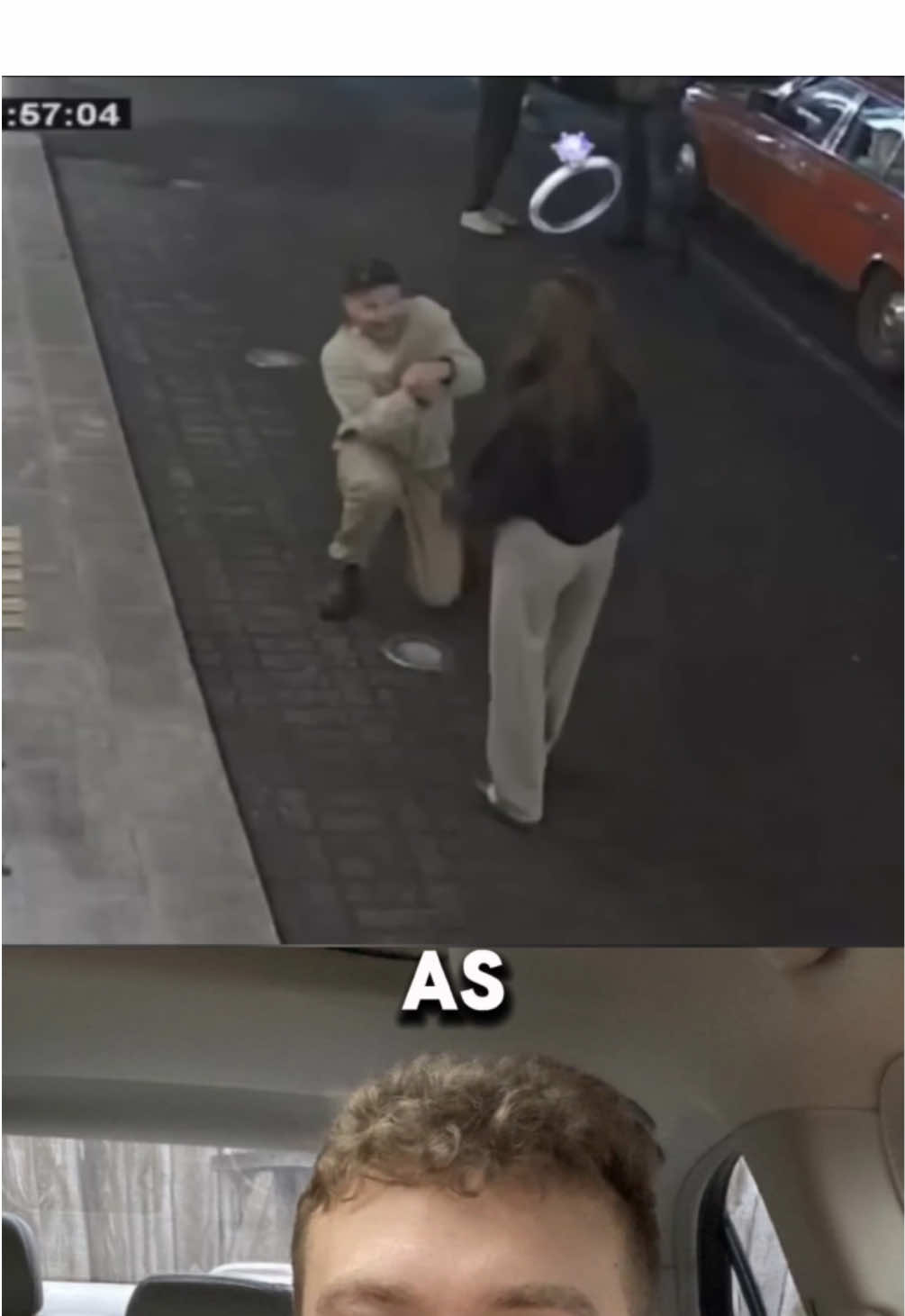 From proposal to getaway in 5 seconds ⏱️💍 #BarDrama #CaughtOnCam #RelationshipTok #BreakupHumor