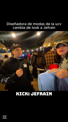 Diseñadora de modas de la ucv cambia de look a @jefrainn #kickPeru #elpatron #paratii #kick #fyp #jefrain #typ #todos #perú #viralllllll #sideral #show #sachauzumaki #viralvideos #U #partido #barcelona #patito #raa #faraonlove #ucv #baje #combi