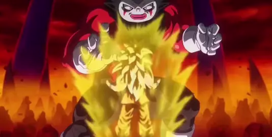 goku turns ss4! (Eng. Dub)#fyp #goku #real #ssj4 #daima #dragonball 