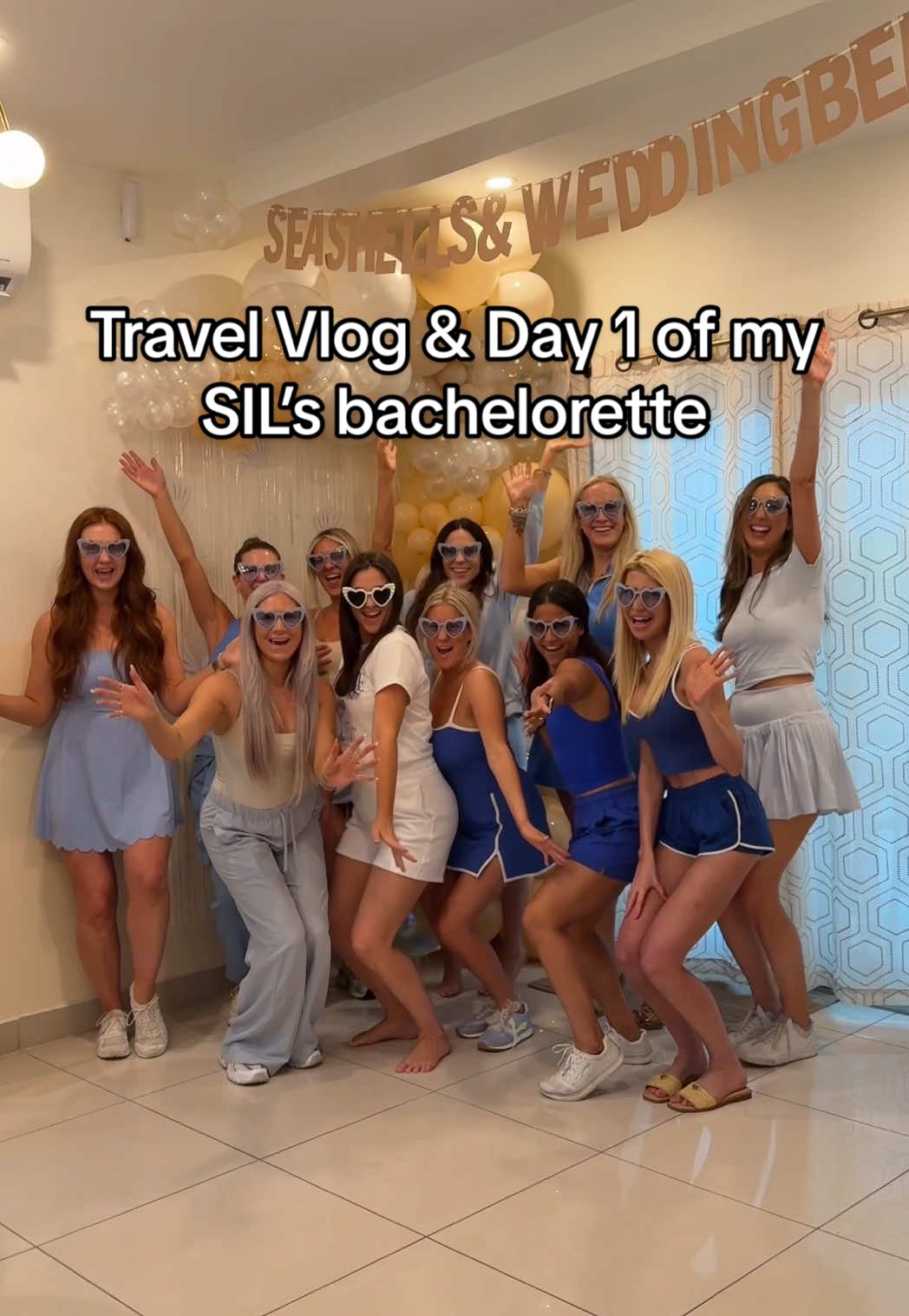 ✨Bachelorette Weekend for my SIL’s Day 1 Recap ✈️🍹 From pumping at sunrise to glow sticks and the club by night—Puerto Rico brought the chaos and the good vibes. 💚 #MargsAndMatrimony kicked off with 50lb suitcases, surprise decor, and the bride’s fiancé’s face on a stick… as it should. 💃🏽 Hit play for a full look into our travel day + first night of celebrating the bride-to-be! 🥂👰‍♀️ #TravelVlog #BacheloretteWeekend #puertoricovibes #GirlsTrip #BridalParty #BacheloretteTrip #momvlog #dayinthelife #momsnightout #momlife #pumpingmom #breastfeedingmom 
