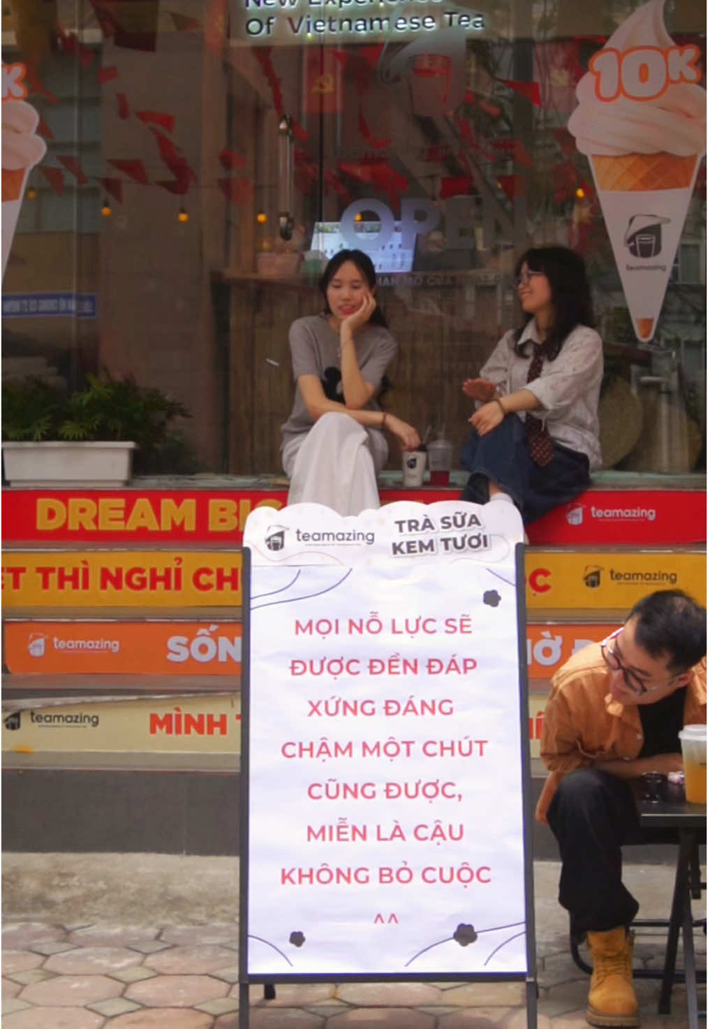 Chậm một chút cũng được, miễn là không bỏ cuộc cậu nhaa 🥰 #trasua #tradiu #thanhtra #kemtuoi #teamazing #trasuateamazing #nvnm #tichcuc #ntdagency 