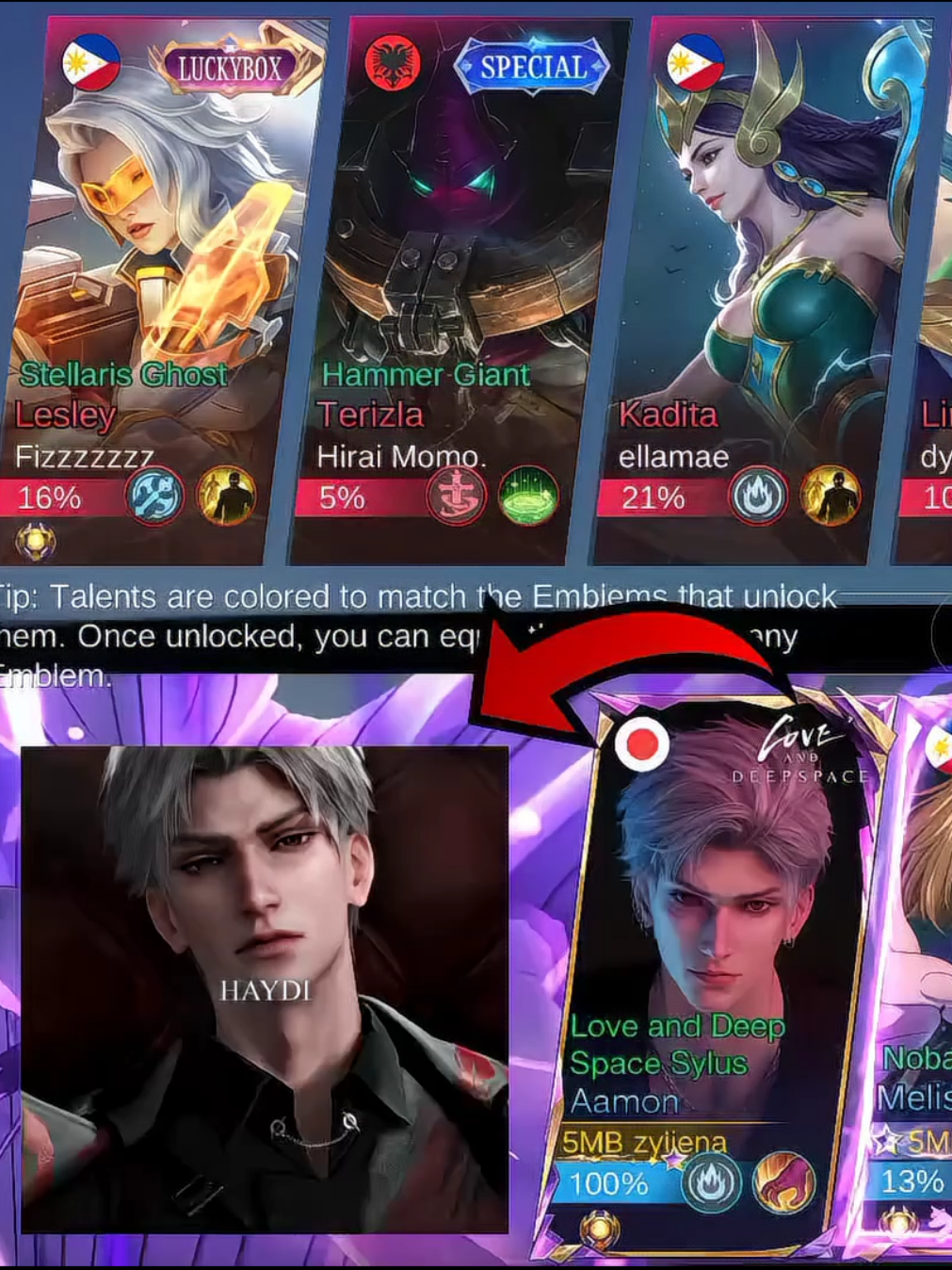 Aamon as Sylus? 😍 #fyp #trend #mobilelegends_id #mobilelegends #aamon #sylus 