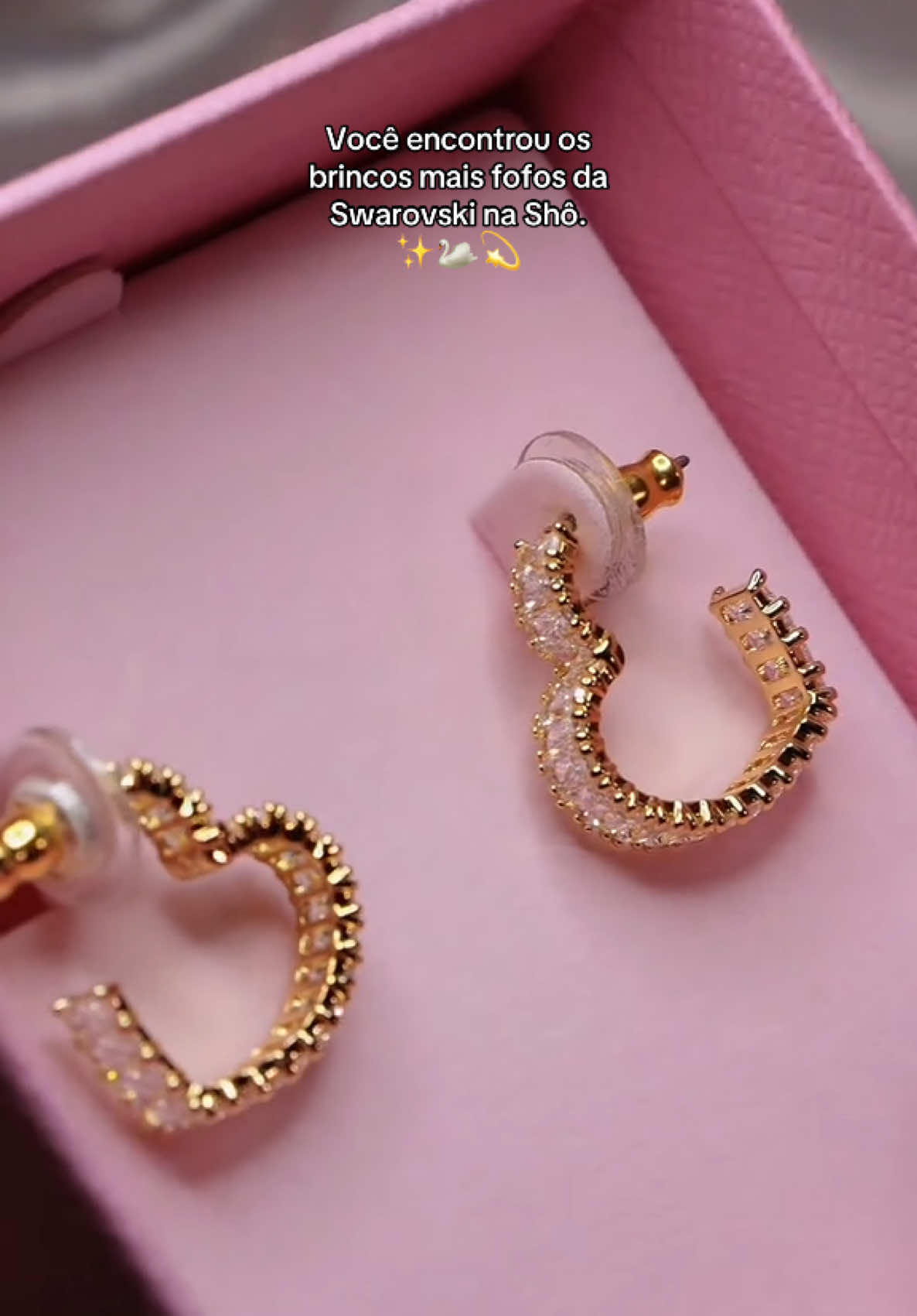 Swarovski na Shô ✨🦢💫 #shopee #gilrs #achadinhosdashopee #patricinhaclt #memimei #itgirl #compras #swarovski 