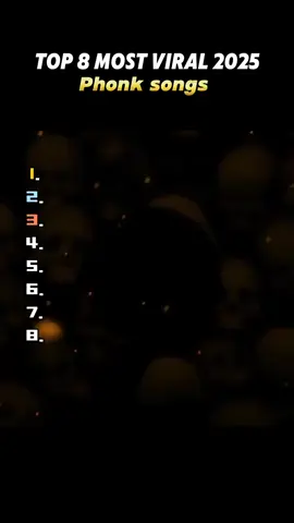 TOP 8 Phonks  #top8 #phonk #funk #2025 #sound #music #viralsound #viral #fyp #fy #tiktok 