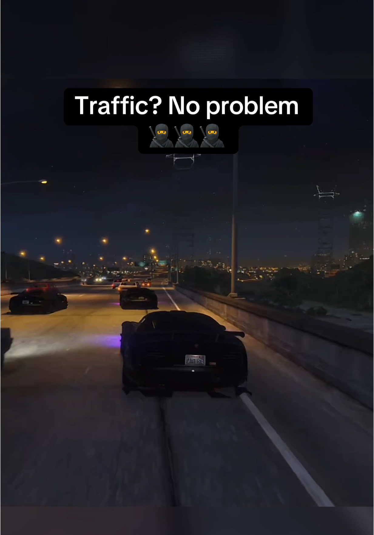 Traffic? No problem 🥷🥷🥷 #gta5 #gta5online #gaming #gta 