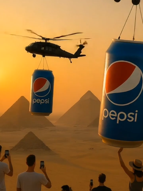 @Pepsi Hi 🤝🥳 #Pepsi #PepsiEgypt #GizaPyramids #ViralAd #TrendingNow #EpicAd #CinematicShot #DroneView #Egypt2025 #MarketingGoals #ViralMarketing #CreativeDirection #CGI #3DAnimation #PepsiCampaign #FMCGMarketing #PepsiLovers #AdOfTheYear #PepsiWorld #HistoryMeetsFuture #MiddleEastMarketing #AIAnimation #RunwayML #VisualEffects #EgyptianPyramids #VisitEgypt #ExploreEgypt #AmazingAds #AdCampaign #HelicopterShot #BrandTakeover #DigitalArt #CommercialVibes #ProductHeroShot #LuxuryBranding #SocialBuzz #MakeItEpic #BeyondTheBottle #MotionDesign #contentcreators 