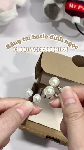 Bông tai ngọc trai không gỉ #bongtai #ngoctrai #basic #xuhuong #foryou #trending #review 
