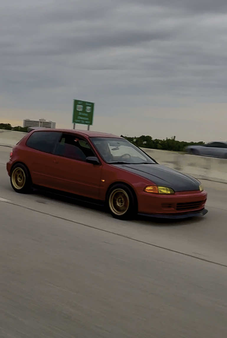My Cousins #eghatchback Had to get some rollers in #tulsa .  #hondacivic #hondahatchback #k20 #civichatchback #redcivic #mugencivic #mugen #jdm #jdmcarsoftiktok #jdmlife #jdmcars 