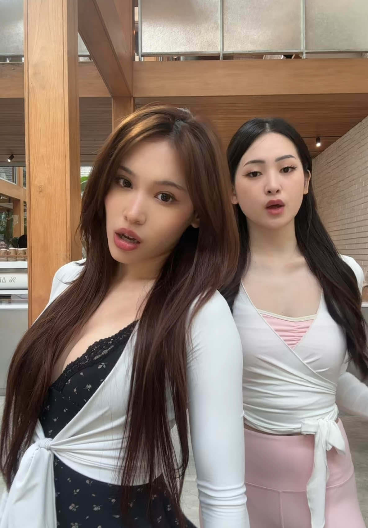 White wrap top goes with everything 🫶🏻 #wraptop #pilatesworkout #pilatesprincess #fypindonesia 