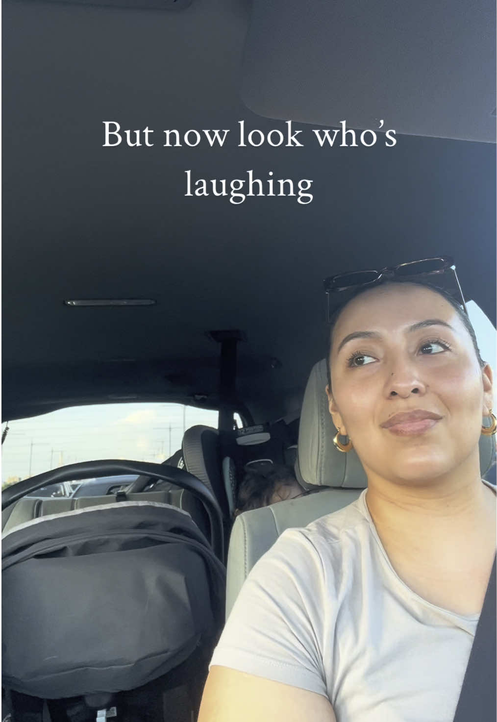 POV: you’re living a life the old you would’ve never believed. Two babies in the back. Full-time job. Back in school. And somehow… you’re glowing through it. 🫶🏽 #MomsofTikTok #workingmom #collegemom #momlife #fypシ #dayinthelife #postpartummom #overheardmomlife #softmomszn #glowupstory #realmomenergy #povmom #momcontentcreator #latinamom #lifeconxi 
