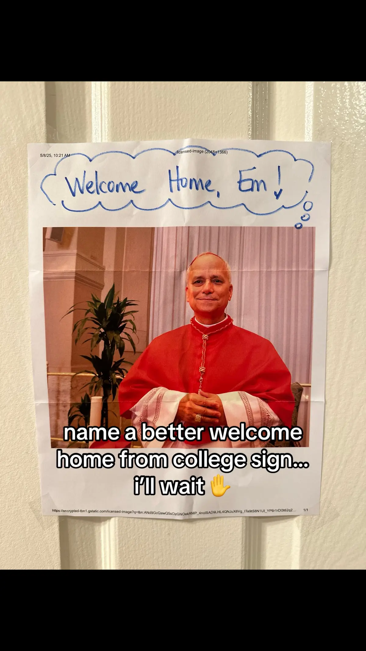 i think my mom is excited about the new pope #popeleoxiv #pope #vatican #catholic #viral 