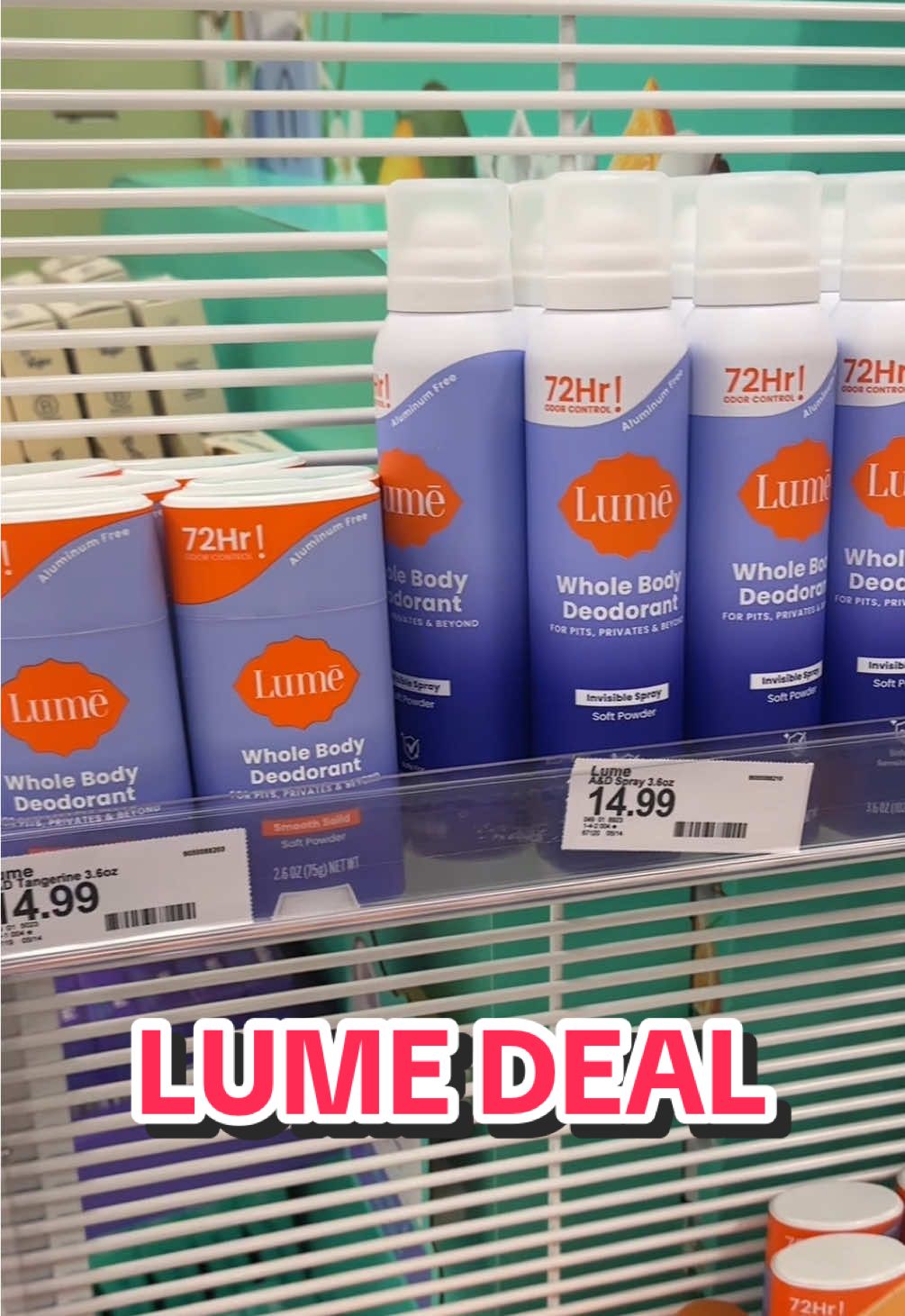 why pay in store when it’s cheaper on Shop #deodorantspray #deodorantviral #bo #bodyodor #lume #lumedeodorant #tiktokshopfinds #tiktokshopdeals #tiktokshopsale #tiktokshopsale #tiktokshop #tiktokshopcreatorpicks 
