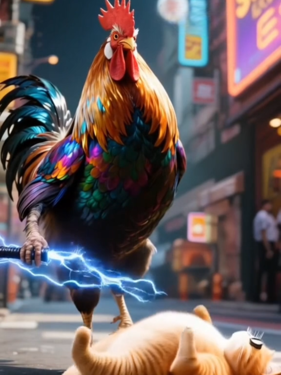 This orange cat wants revenge #cat #fyp #cutecat #kitty #foryou #cartoon #aicat #aiart #orangecat #kucing