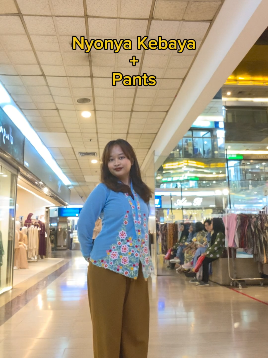 Nyonya Kebaya + pants inspo fit🌸 Need to find good quality and affordable nyonya kebaya in SG? 📍Find them at Cassie Jewellery, #01-67 Golden Landmark Shopping Complex #nyonyakebaya #kebaya #kebayasingapore #sg #singaporetiktok #outfit #OOTD #inspo 