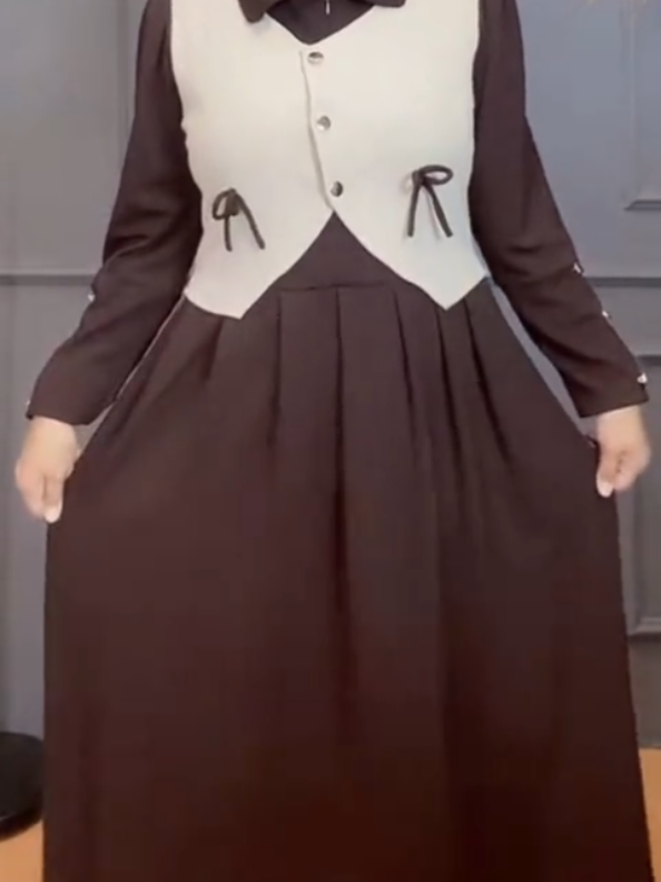 siap tampil cantik dan anggun dengan rompi gamis model baru#gamis #gamiskekinian 