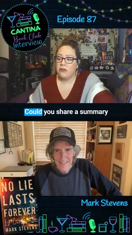 Mark Stevens describes his book No Lie Lasts Forever, available 6/1! Full interview on episode 87 of the Cantina Book Club Podcast! #BookTok #books #readersoftiktok #podcastepisode #podcastclips #podcastersoftiktok #authorinterview #podcast #podcastinterview #bookishthings
