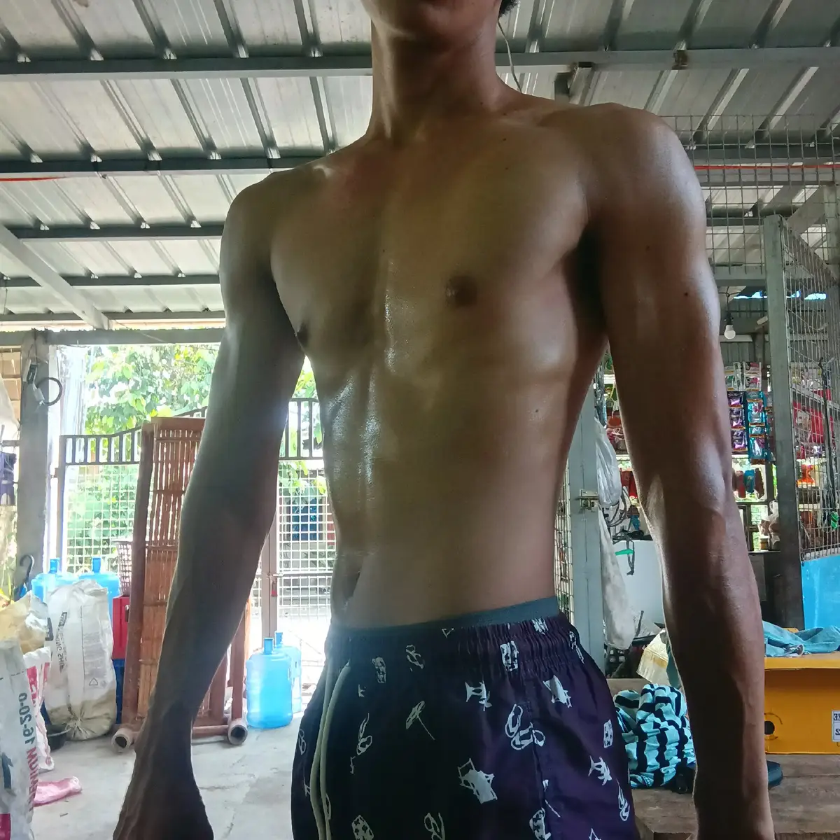 may improvements ba guys or wala kung wala tigil konalang toh HAHAHAjklangg🤣 #workoutmotivation #homeworkout #bodybuilding #makeitviral #physique #aesthetic #body #makeitviral #fyp #genetics #followers #highlight #GymTok #gym 