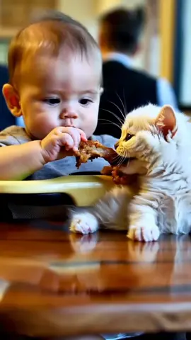 cat eating chicken legs #cat #baby #babylove #cateating #shorts #tranding 