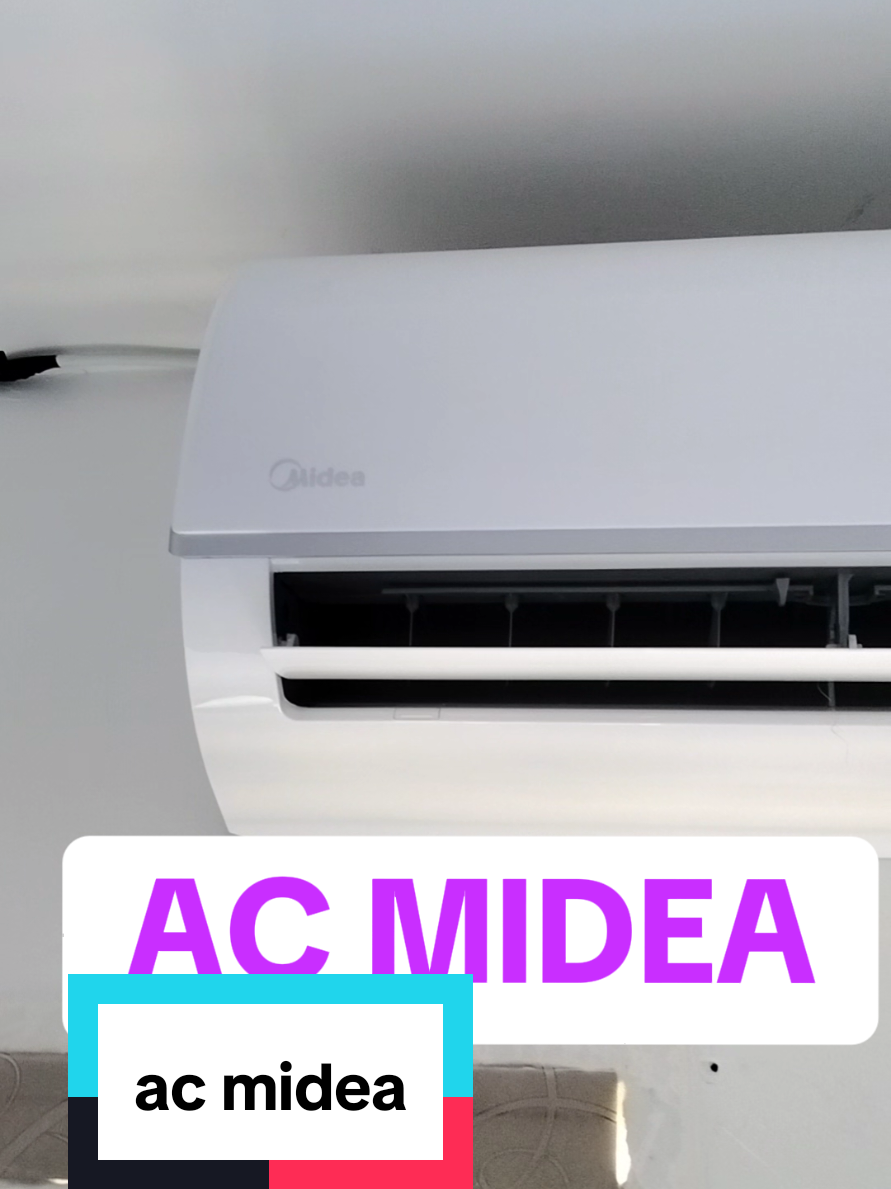 Midea AC Standard 1/2 PK suara tidak berisik bikin kamar tetap adem #ac  #acmidea  #fyp 