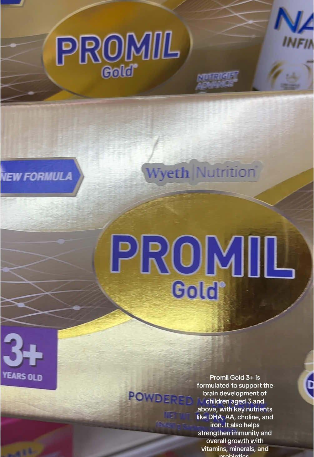 Milk for 3 years old and up. #promil #promilgold #motherschoice #mothersknowsbest 