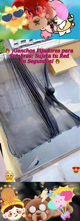 ¿Cansado de que el viento se lleve tu malla de sombra? 🌬😤 ✨ Presentamos los ganchos fijadores más prácticos del mercado ✨ ✅ Fácil instalación – Sujeta tu red protectora en segundos, sin herramientas. ✅ Ajuste firme – Con sistema de cordón integrado para tensar la malla al máximo. ✅ Versátil y resistente – Ideal para terrazas, piscinas, barbacoas o cualquier espacio exterior. ¡Dile adiós a las sombras movedizas y disfruta de tu verano sin preocupaciones! ☀🛡 📌 Disponible ahora – ¡No dejes que se te escape! #ProtecciónSolar #MallaSombra #GanchosParaSombras #VeranoSinEstrés #TerrazaPerfecta #BarbacoaSegura #Exteriores #ProductosParaElHogar #SolucionesPrácticas #ComodidadOutdoor#ComprasEnEspaña #HogarEspañol #VeranoEnEspaña #DIYEspaña #LifeStyleSpain#TikTokShop #fyppppppppppppppppppppppp