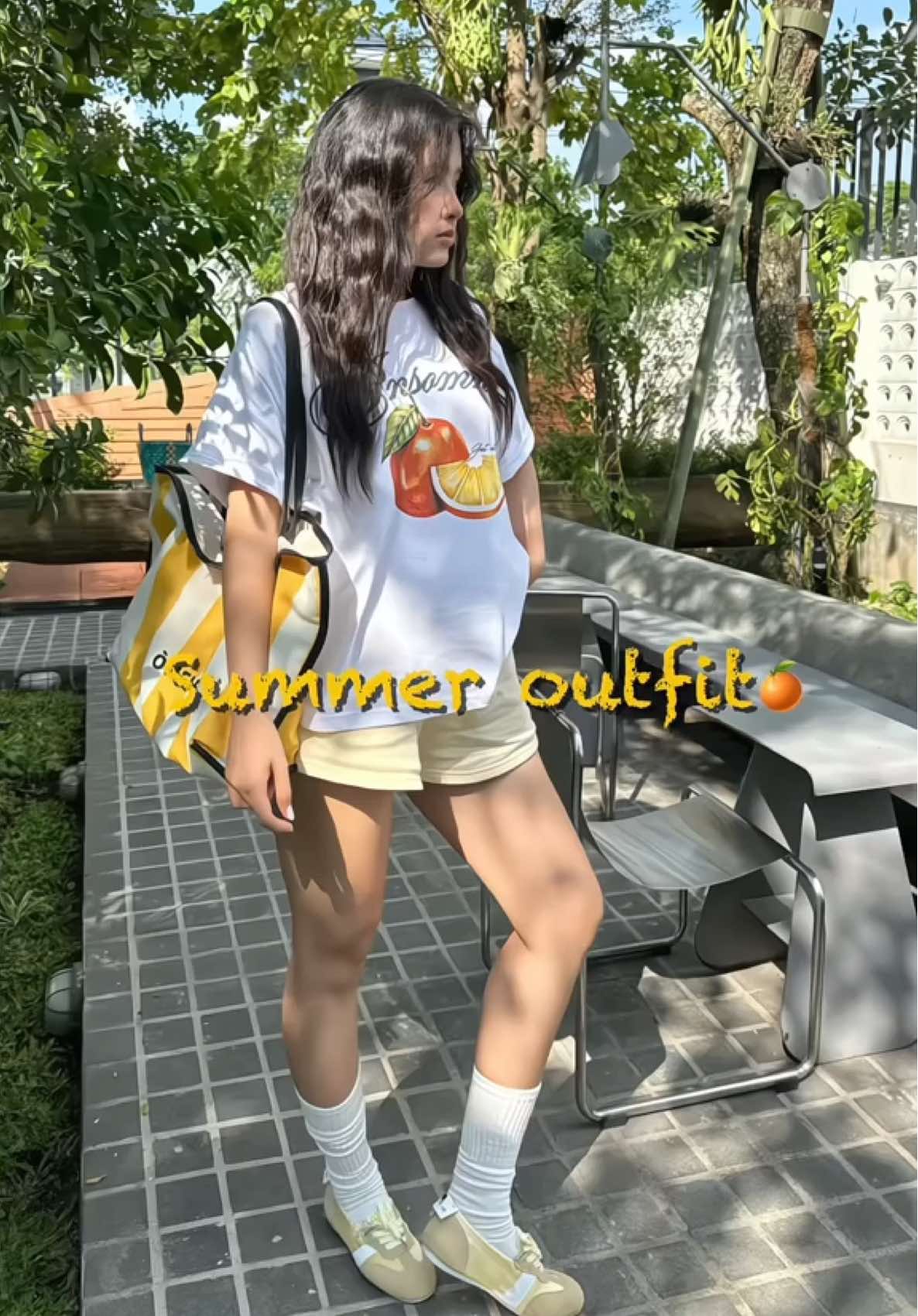 Trả lời @vymy1007 outfit hè đơn giản mà nó xink nó dễ mặc 🫢🌤️🌴✨🍊 #xuhuong #outfit #aothun #fitcheck #quanshort #summeroutfit 