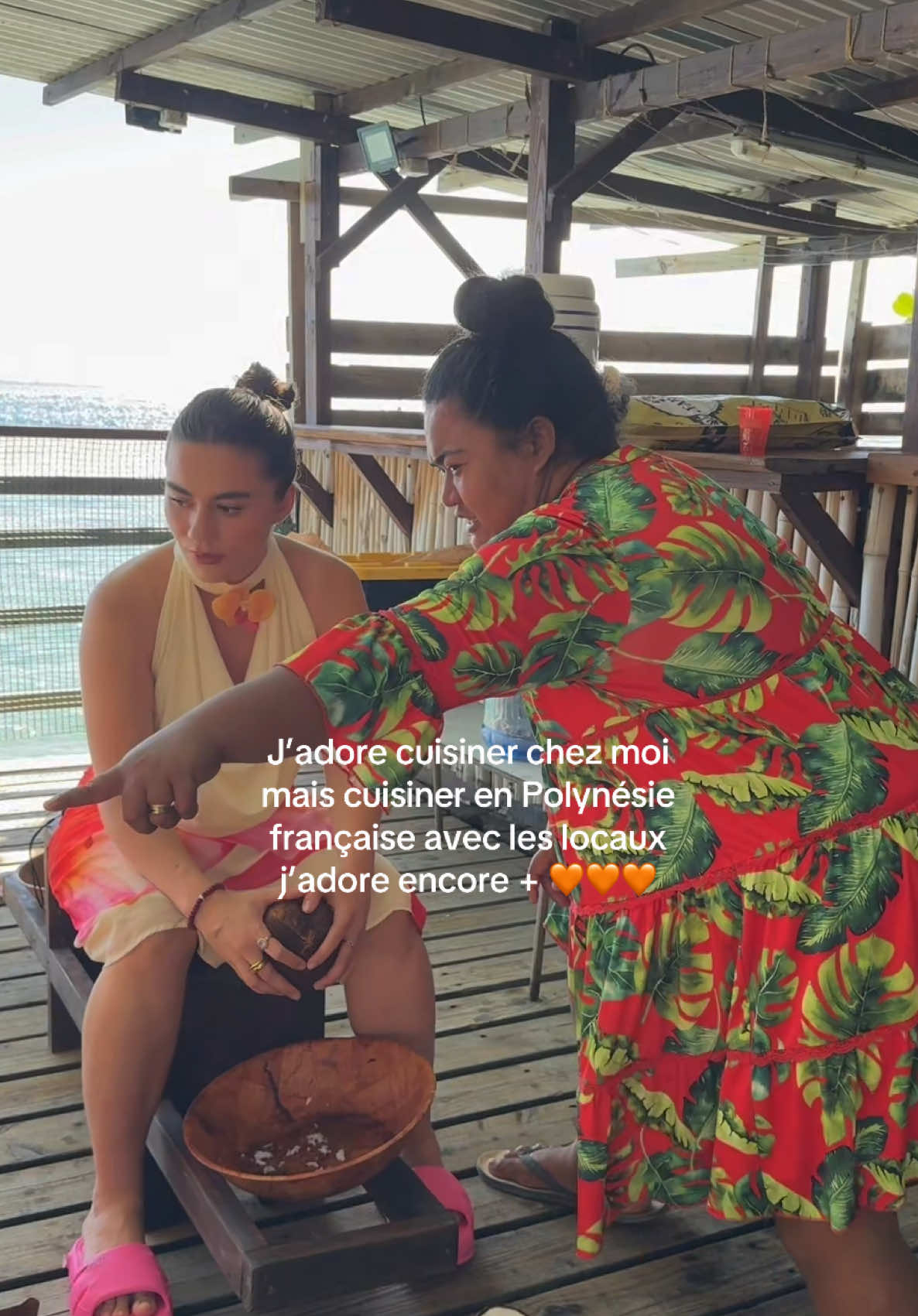 L’expérience était tellement bien la nourriture là bas me manque 🇵🇫🧡