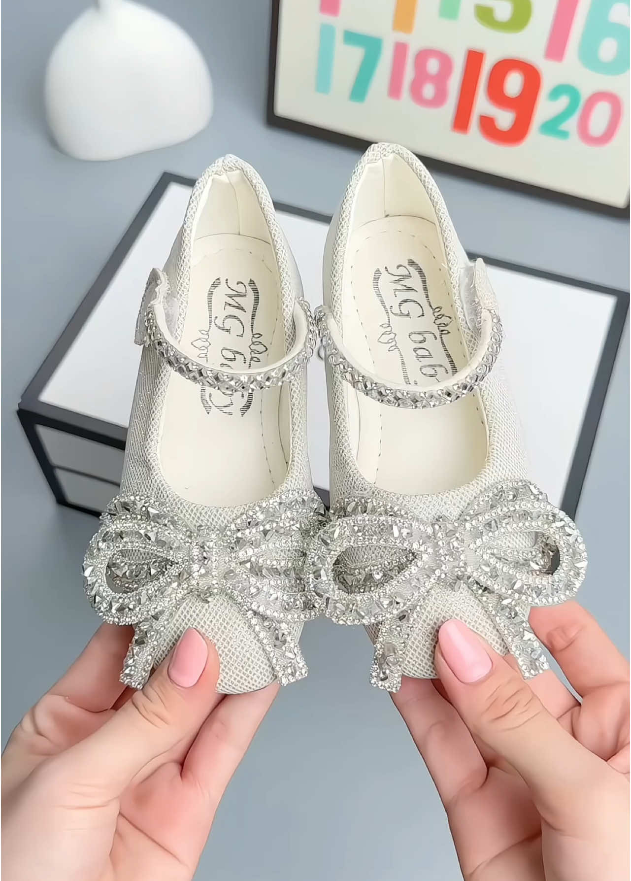 Giầy Búp Bê Bé Gái Phối Nơ #achakids #giaybupbechobe 